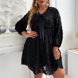 Brand new black floral lace long sleeve dress size 3x/4x